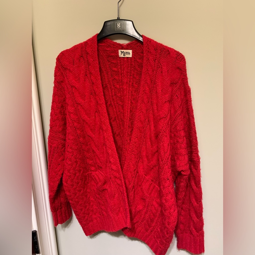 Beautiful red sweater by Show Me Your Mumu!